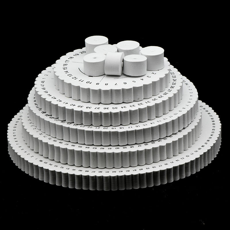 圆方形加厚钥匙圈福字银色编绳器