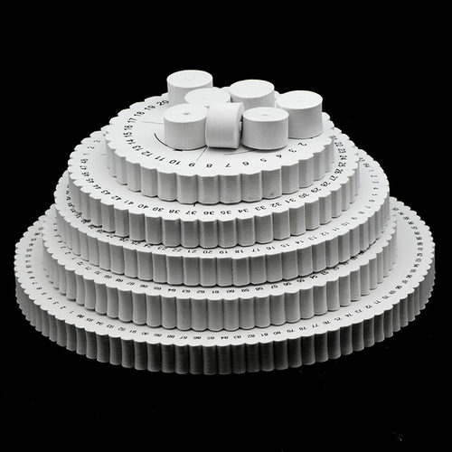 圆方形加厚钥匙圈福字银色编绳器