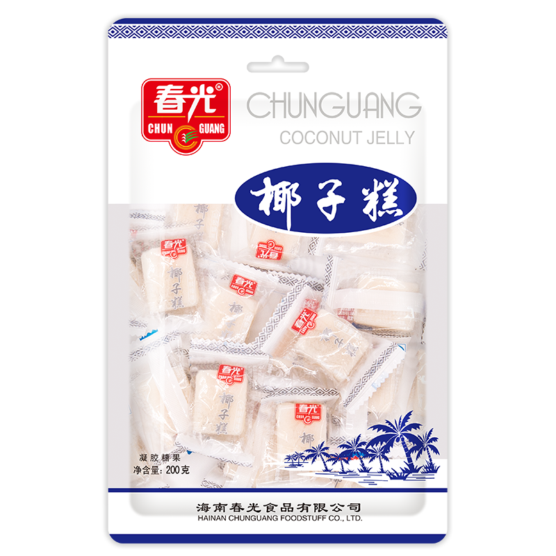 春光食品海南特产椰子糕糖果椰子软糖不粘牙糕点甜点小吃