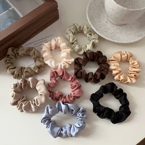 复古高级感发圈头绳缎面