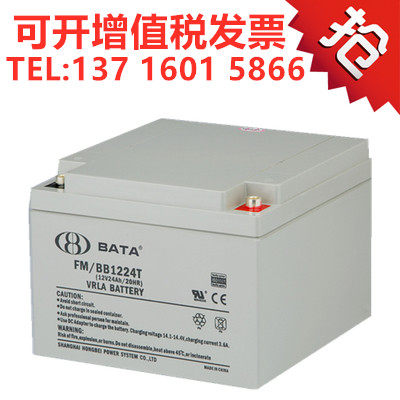 BATA鸿贝蓄电池12V24AH FM/BB1224T UPS电源/EPS/直流屏/电梯包邮