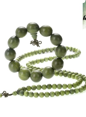 天然木质多层文玩手镯情侣佛珠