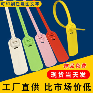 定制加厚集装箱封铅物流拉煤车标牌塑料扎带防调包一次性塑料封条