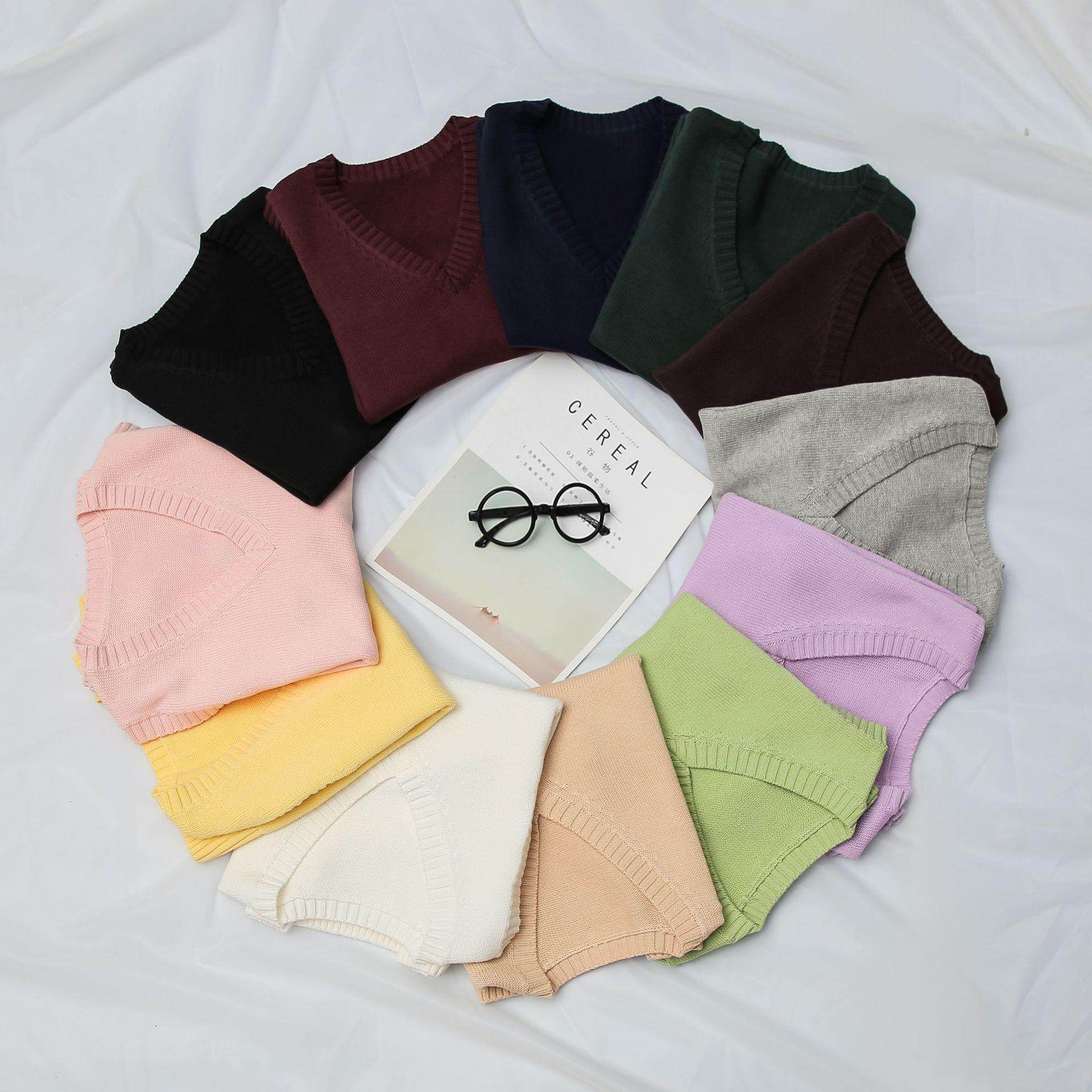 Vest Macron Uniform Factory British Style Sweater College