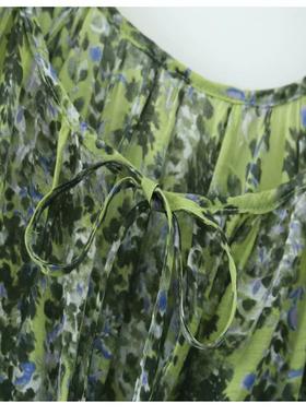 store traf summer flora print party elegant split dress