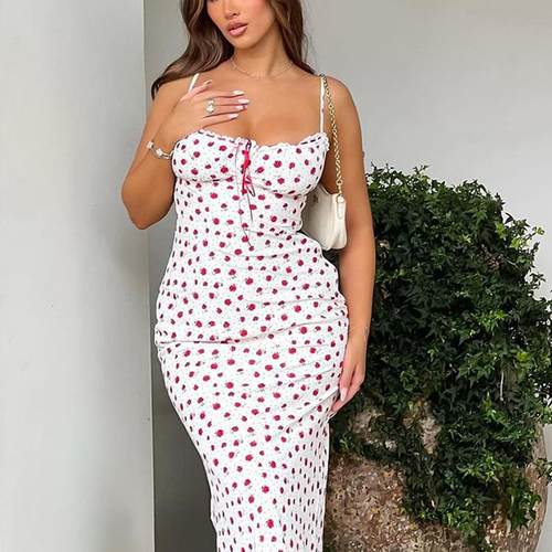 dress style slim lace floral skirt long low-cut waist