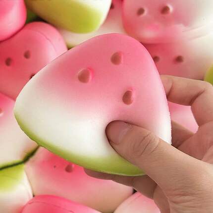 Anti-stress Squishy Watermelon Toys Slow Rising Fidget Toy F