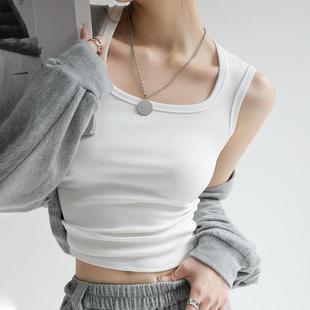 pure size ladies vest sleeveless tops wear suit cotton