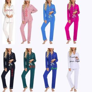 home bamboo thin long-sleeved color trousers womens clothes