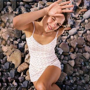 women for dress cotton sling backless V-neck lace girl hot