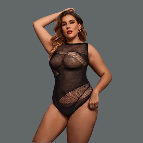 Sexy lingerie sexy plus size fat model clothes hollow
