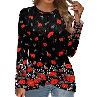 floral shirt women street beautiful casual tops clothes