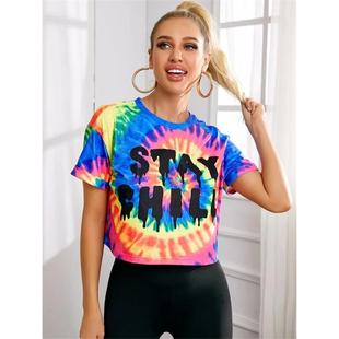 clothing vintage printing d tshirt tee tie-dye senior