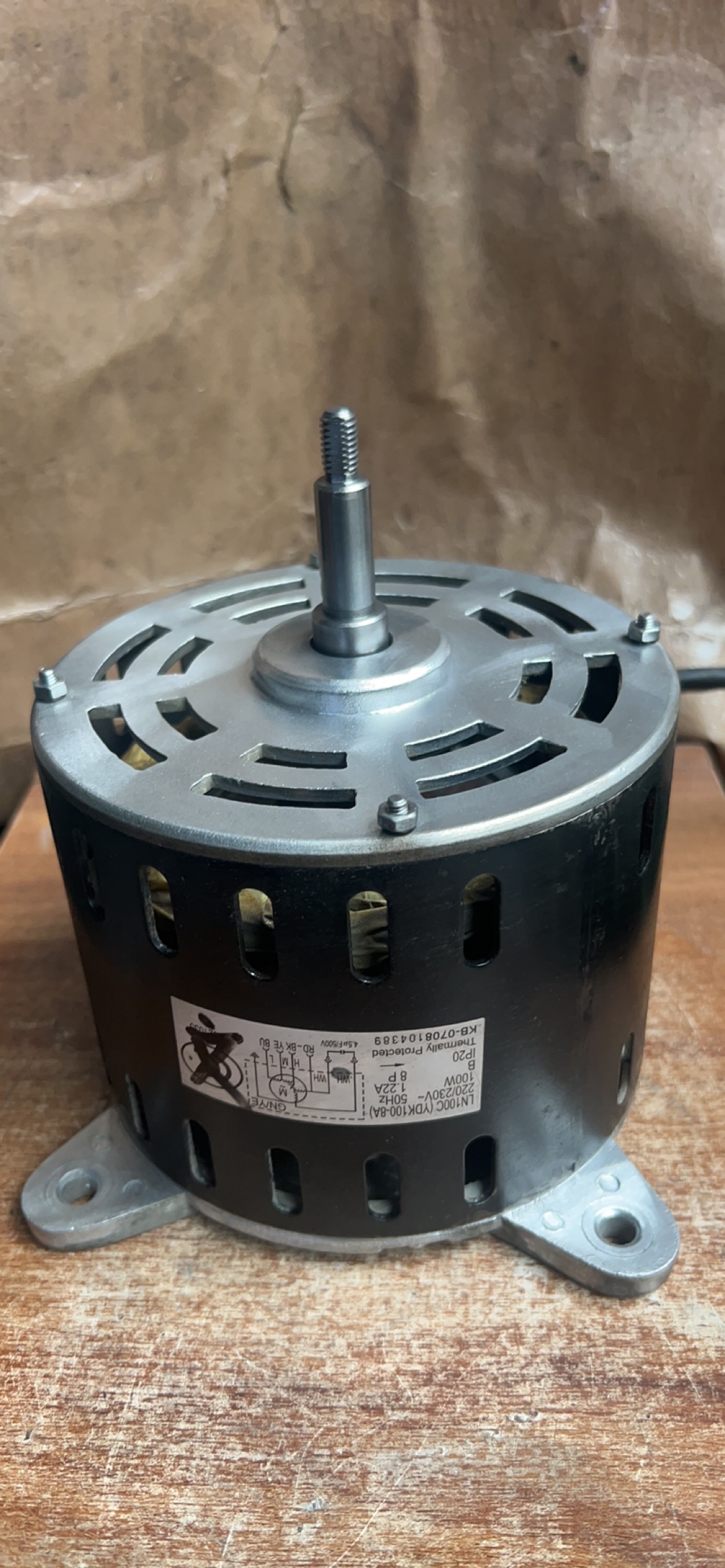 适用格力空调柜机室内机电机LN100C(YDK100-8A) 6线 原机拆件