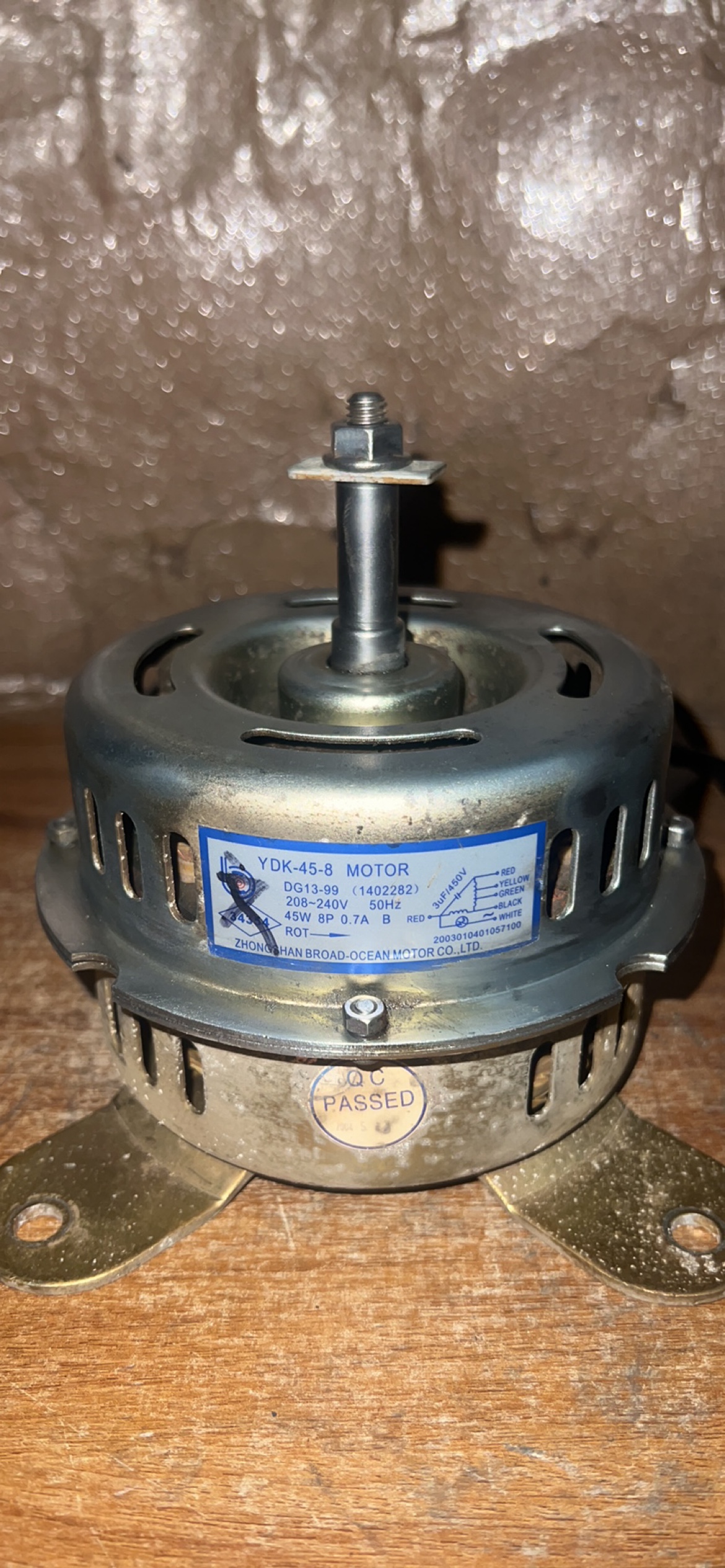 Kelon/科龙空调室内风机 风扇电机DG13-99 YDK-45-8 原机拆件