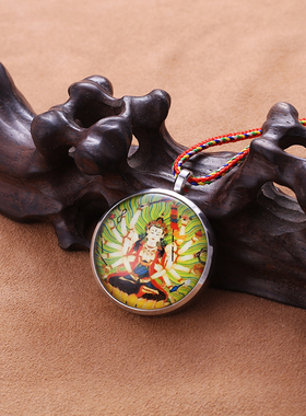 结缘钛钢准提佛母可打开护身符