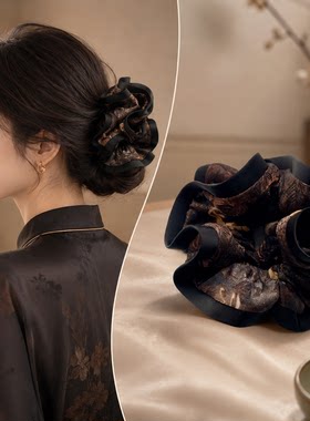 伊黛儿新中式大肠发圈高级感