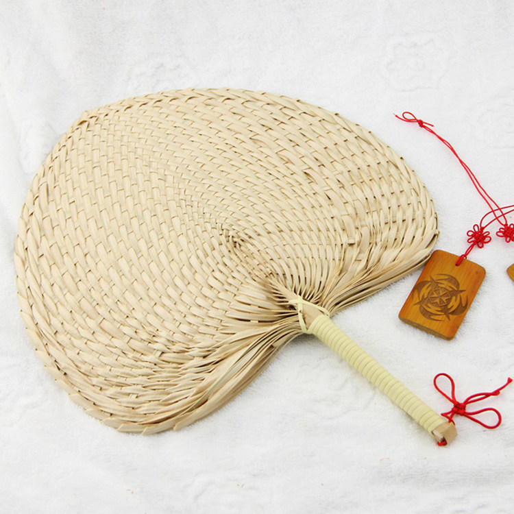 新会葵扇芭蕉扇手工编织扇双枝葵扇原色农民手工艺扇大蒲扇手摇扇