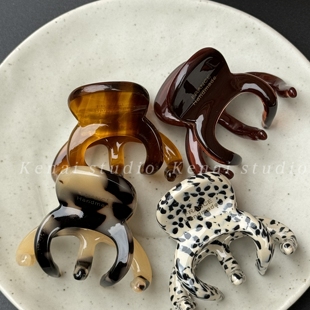 韩国ins半扎发醋酸抓夹法式 高马尾发抓小号鲨鱼夹后脑勺盘发夹女