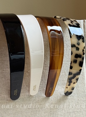 韩国进口France玳瑁发箍法式醋酸高端头饰女博主同款复古头箍发卡