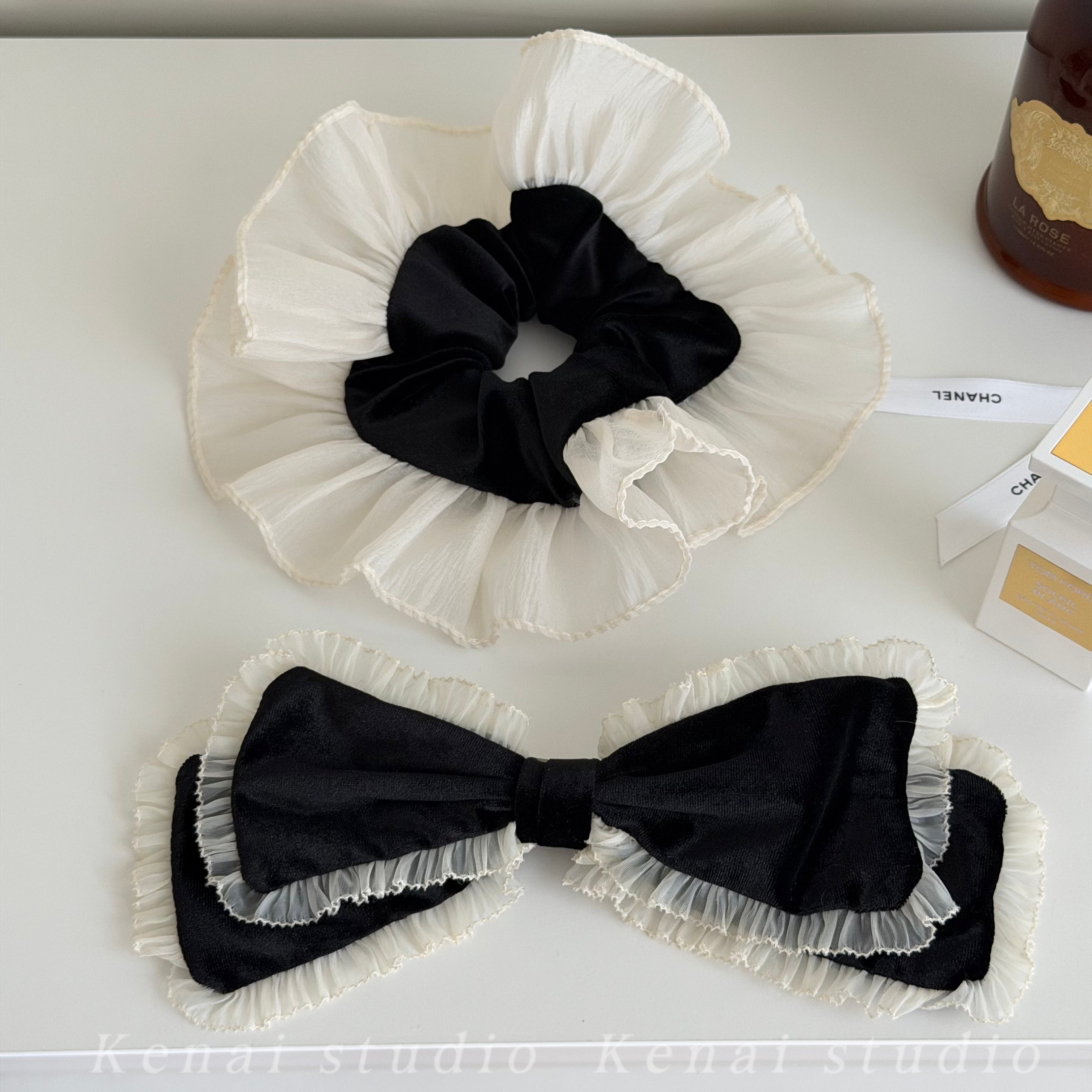 韩国进口超大号真丝丝绒大肠发圈公主头蝴蝶结弹簧夹女氛围感发饰,饰品/流行首饰/时尚饰品新,发饰,淘宝优惠券,粉丝福利购,淘宝优惠卷