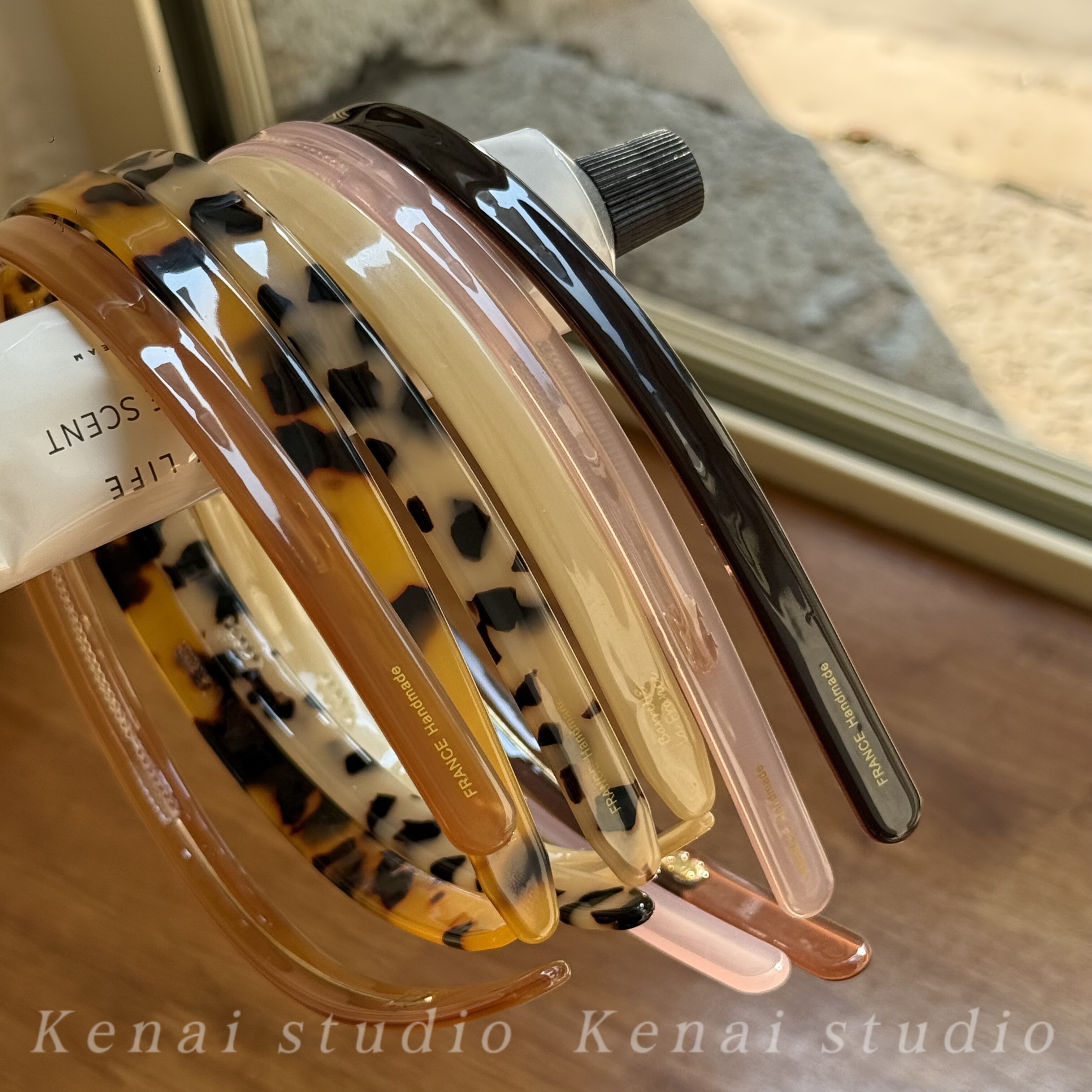 韩国进口France老钱风醋酸发箍高级感法式复古带齿带钢丝防滑头箍