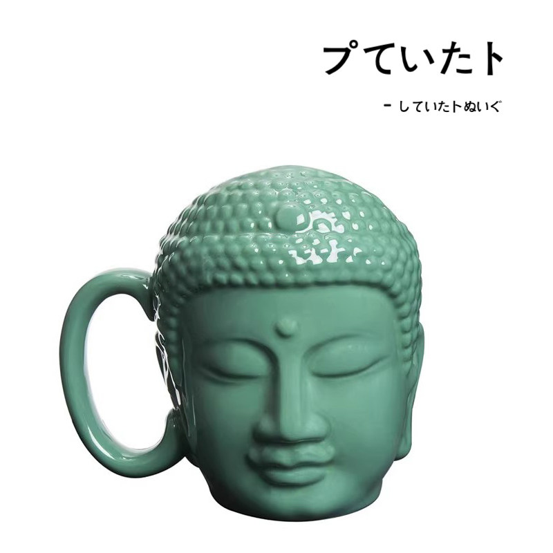 sunart日本正版佛头马克杯