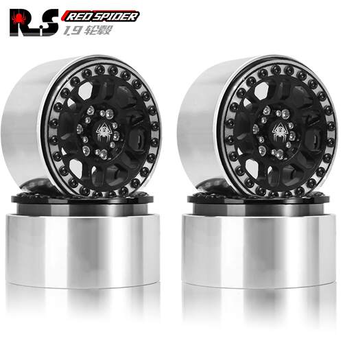 RS红蜘蛛1.9寸攀爬车1/10 SCX10三代 TRX4 90046 D90金属轮毂R201