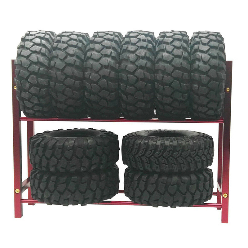 仿真攀爬车仿真件 轮胎轮毂展示架 心情件 轮胎架TRX4 TRX6 SCX10