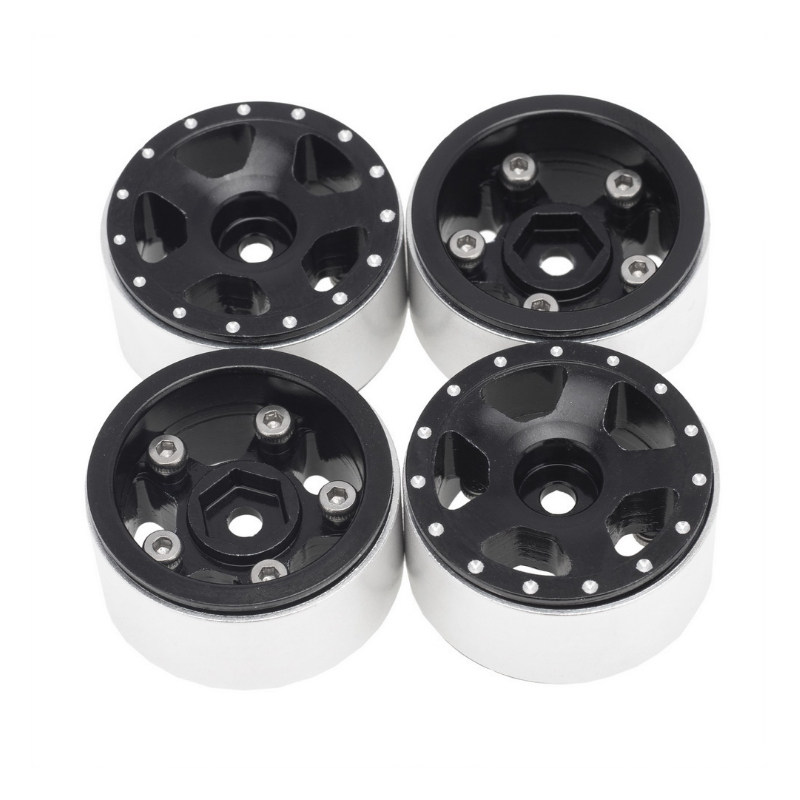 1/24 Axial SCX24 90081 铝合金金属轮毂 锁式胎五爪轮毂