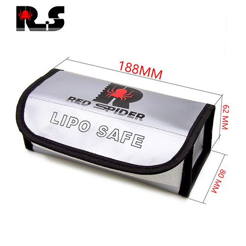 RS红蜘蛛出品模型车锂电池防爆袋充电防爆袋电池收纳袋保护袋RS04