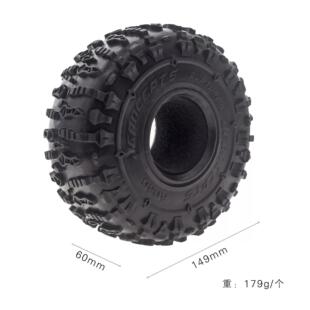 1/10仿真攀爬车轮胎 2.2寸JC胎皮TRX4 SCX10 90046 149MM胎皮