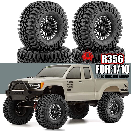 RS红蜘蛛Axial 1/10 SCX10三代Base Camp易控金属轮毂+毒蝎胎R356