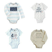 短袖 外贸男宝mud pi－长袖 连体服三角爬服哈衣初生儿可送礼