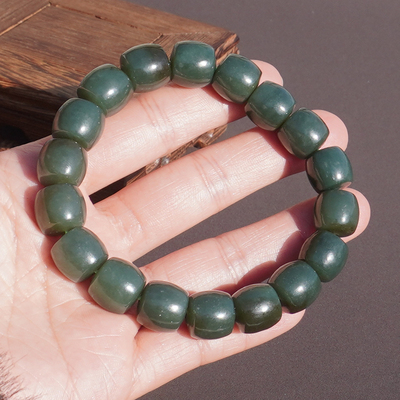 方言和田玉新疆细润且末蓝调手串