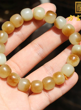 市场价3万元现1980元回馈新疆且末料细润糖白玉10mm老型珠手串A6