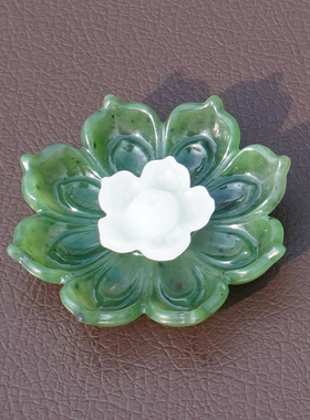 方言和田玉俄细润碧玉阳绿色把件