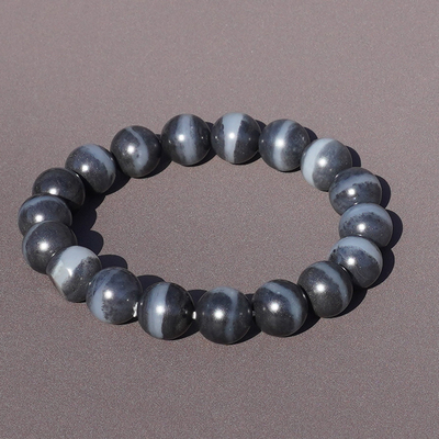 方言和田玉新疆一线天青花籽手串