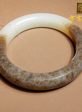 方言和田玉新疆糖羊脂白玉手镯