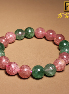 方言精品巴西原石原矿碧玺手串