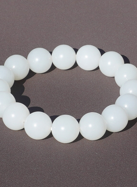 方言和田玉新疆高油高糯白玉手串