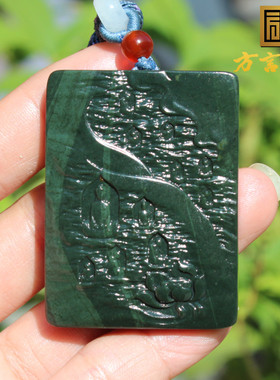 方言和田玉温润新疆沙枣青籽料