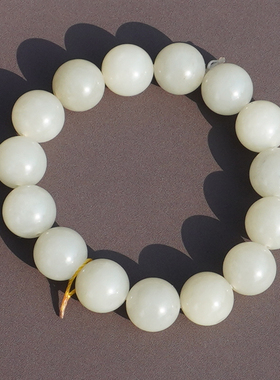 方言和田玉新疆细腻青白玉籽手串