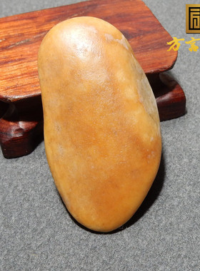 方言品牌和田玉老熟精品唐河沁皮籽料细腻细腻无修原生玩料R2