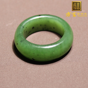 2025断货王仅108元方言和田玉俄罗斯细细腻正阳绿碧玉18mm戒指A6