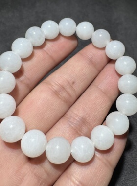 美哭了方言和田玉老熟新疆且末料高白羊脂10mm精美油润细腻手串S