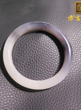 亮眼方言和田玉精品收藏级青海老坑细腻细腻白玉带烟紫54mm手镯X5