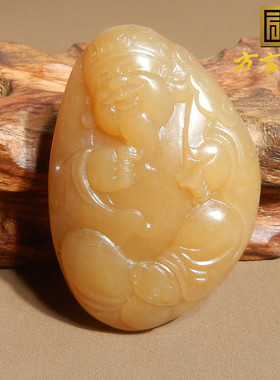 方言新疆且末料全糖财神吊坠