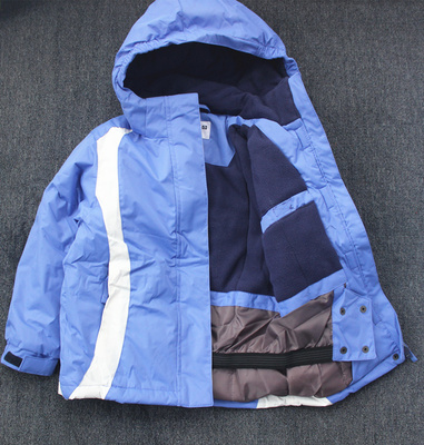 3欧美风儿童滑雪服棉服冲锋衣男女加厚加绒防水防风棉衣外套