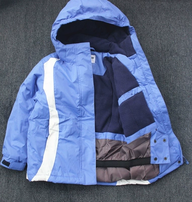 Детский лыжный лыжный костюм, пуховик, флисовая водонепроницаемая ветрозащитная куртка подходит для мужчин и женщин, европейский стиль, увеличенная толщина